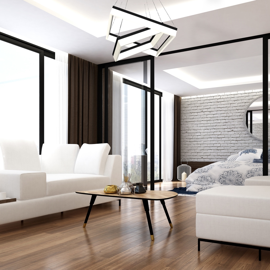 LED Plafondlamp NERO 2x LED / 80W / 230V