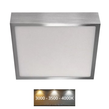 LED Plafondlamp NEXXO LED/21W/230 3000/3500/4000K 22,5x22,5 cm mat chroom