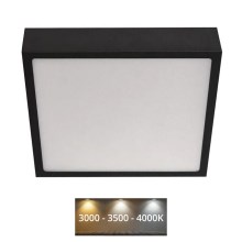 LED Plafondlamp NEXXO LED/21W/230V 3000/3500/4000K 22,5x22,5 cm zwart