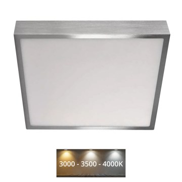 LED Plafondlamp NEXXO LED/28,5W/230V 3000/3500/4000K 30x30 cm mat chroom
