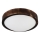 LED-plafondlamp OAK SLIM LED/20W/230V 4000K Ø 27 cm eik/donkerbruin