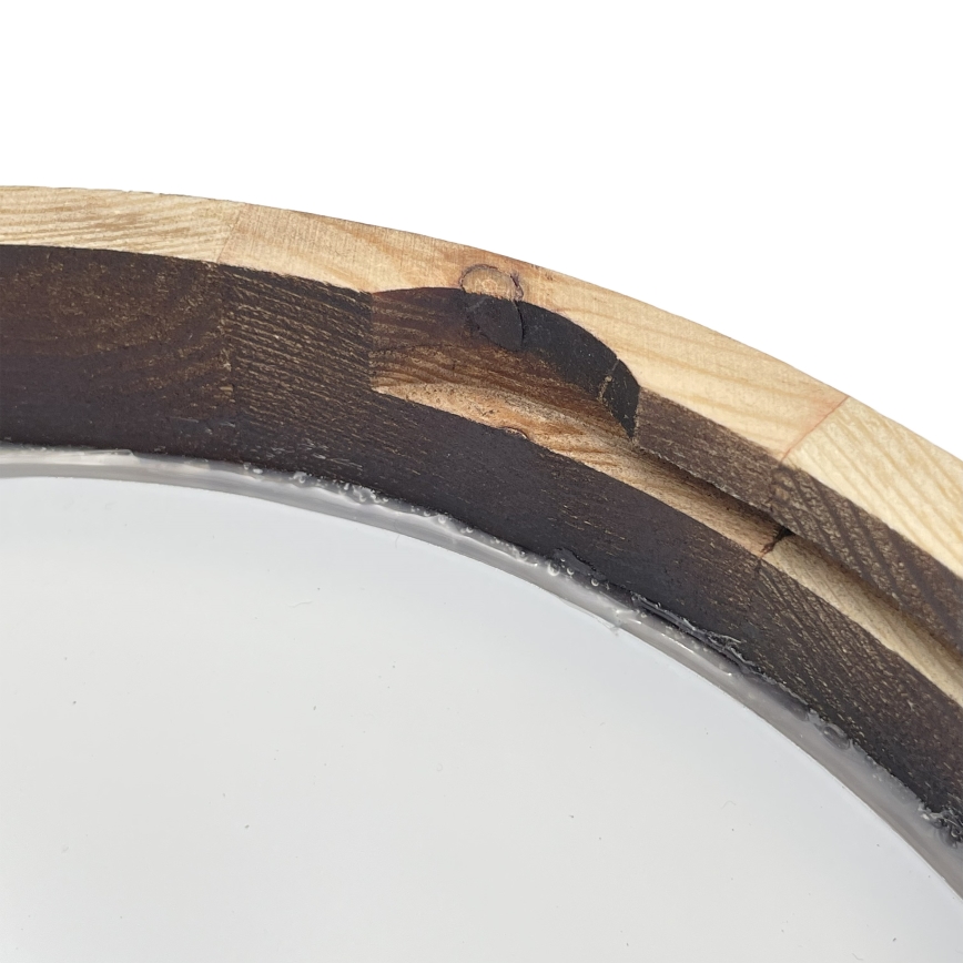 LED-plafondlamp OAK SMOKY SLIM LED/20W/230V 4000K Ø 27 cm eiken/donkerbruin