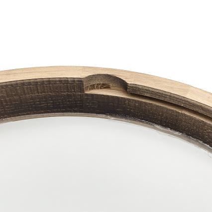 LED plafondlamp OAK SMOKY SLIM LED/36W/230V 4000K Ø 37 cm eiken/donkerbruin