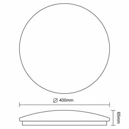 Dimbare LED plafondlamp OPAL LED/36W/230V 3000-6500K + afstandsbediening