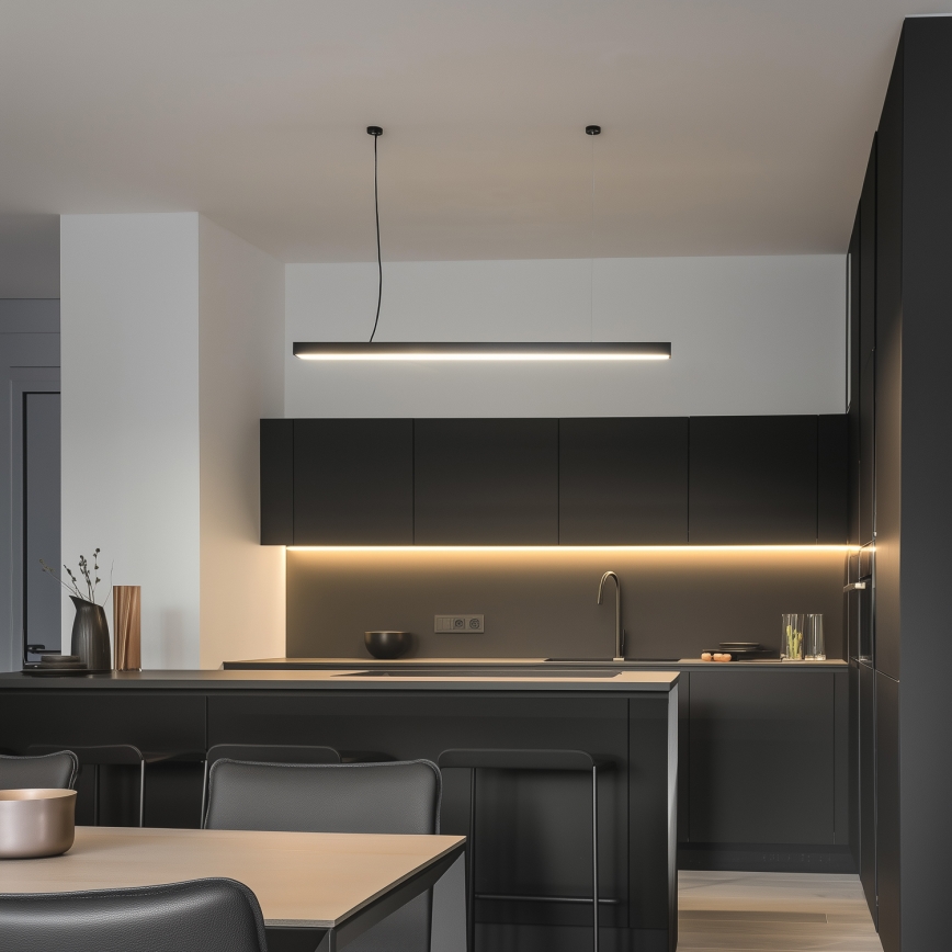 LED plafondlamp (opbouw/pendel) CYNIDECO LED/12W/230V 4000K zwart