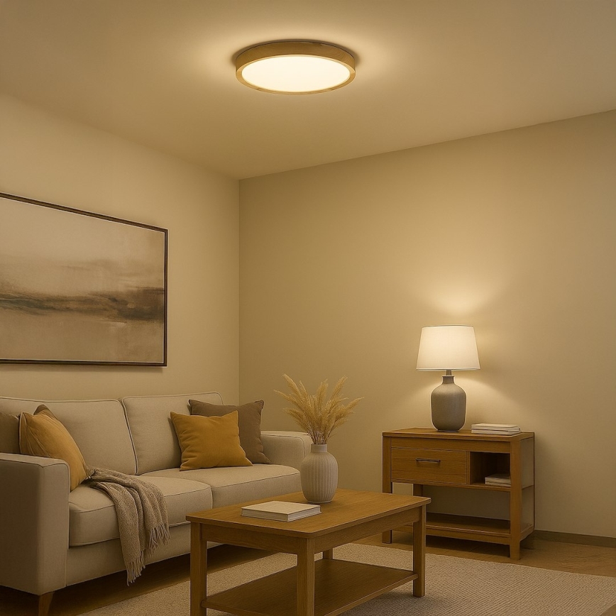 LED-plafondlamp ORINOKO LED/36W/230V Ø 48 cm beige