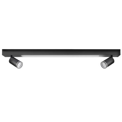 LED Plafondlamp PARIJS LED/24W/230V + 2xGU10/10W zwart