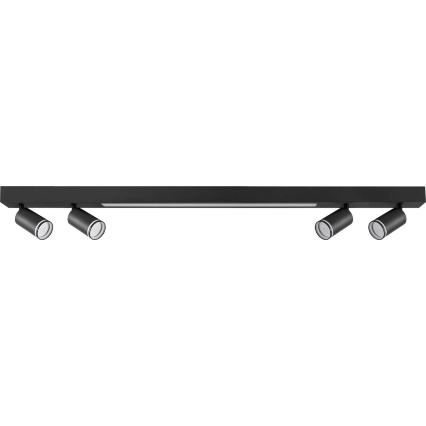 LED Plafondlamp PARIJS LED/24W/230V + 4xGU10/10W zwart