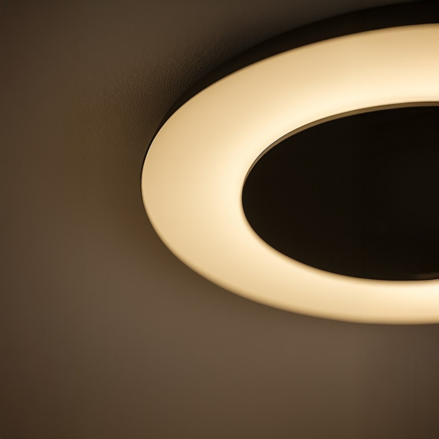LED plafondlamp PIATTINO LED/30W/230V 3000/4000/6000K Ø 40 cm zwart