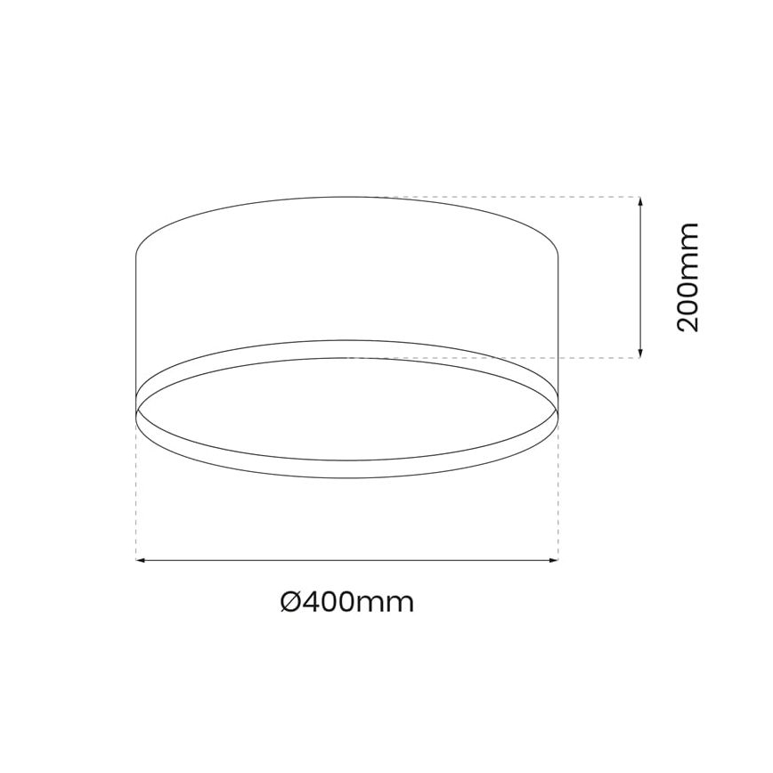 LED Plafondlamp RONDO LED/18W/230V zwart