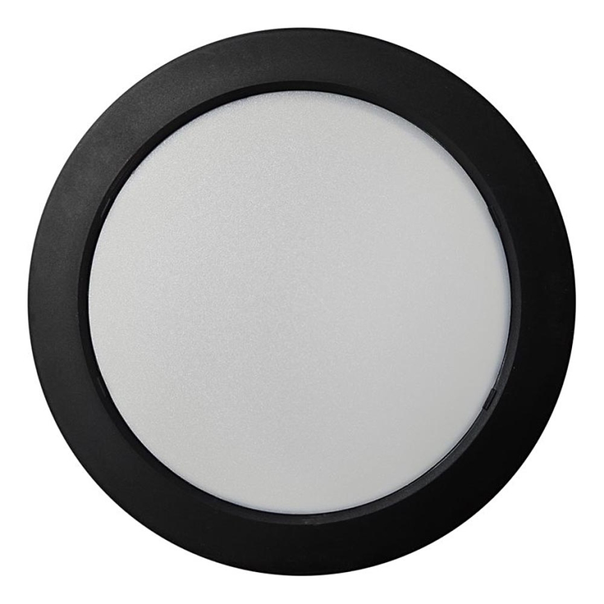 LED Plafondlamp ROUND LED/18W/230V 4000K diameter 21,7 cm zwart