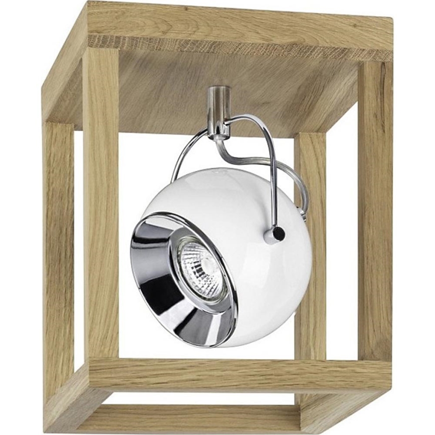 LED Plafondlamp ROY 1xGU10/5W/230V mat eiken