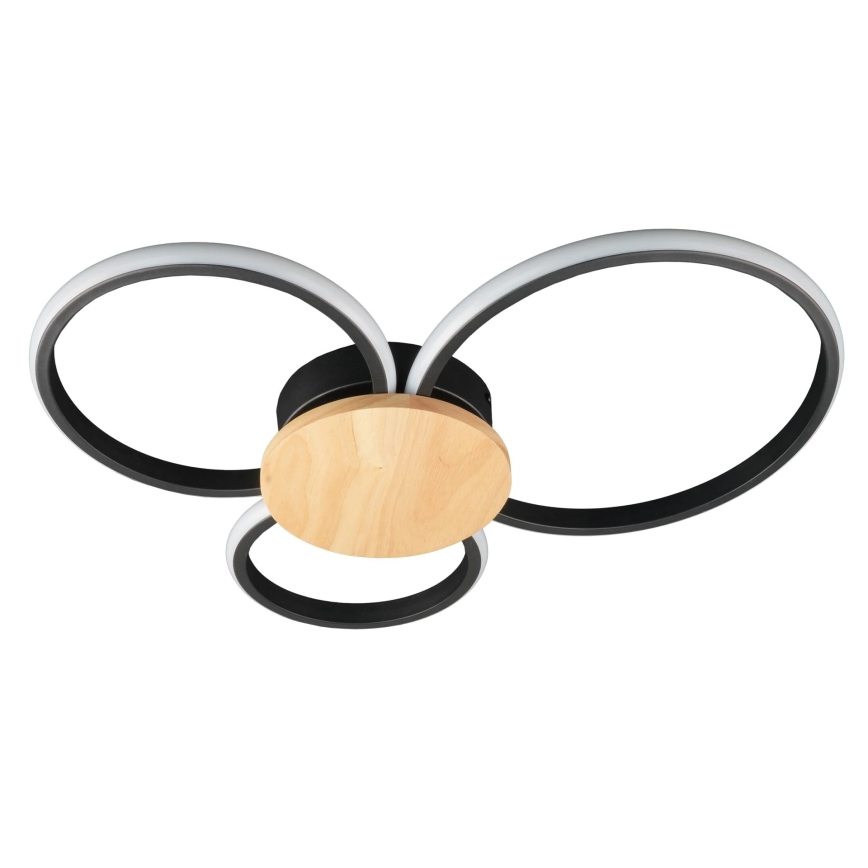 LED-plafondlamp SABINA LED/38W/230V rubberhout