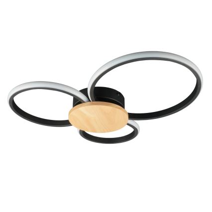 LED-plafondlamp SABINA LED/38W/230V rubberhout