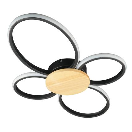 LED plafondlamp SABINA LED/38W/230V rubberhout