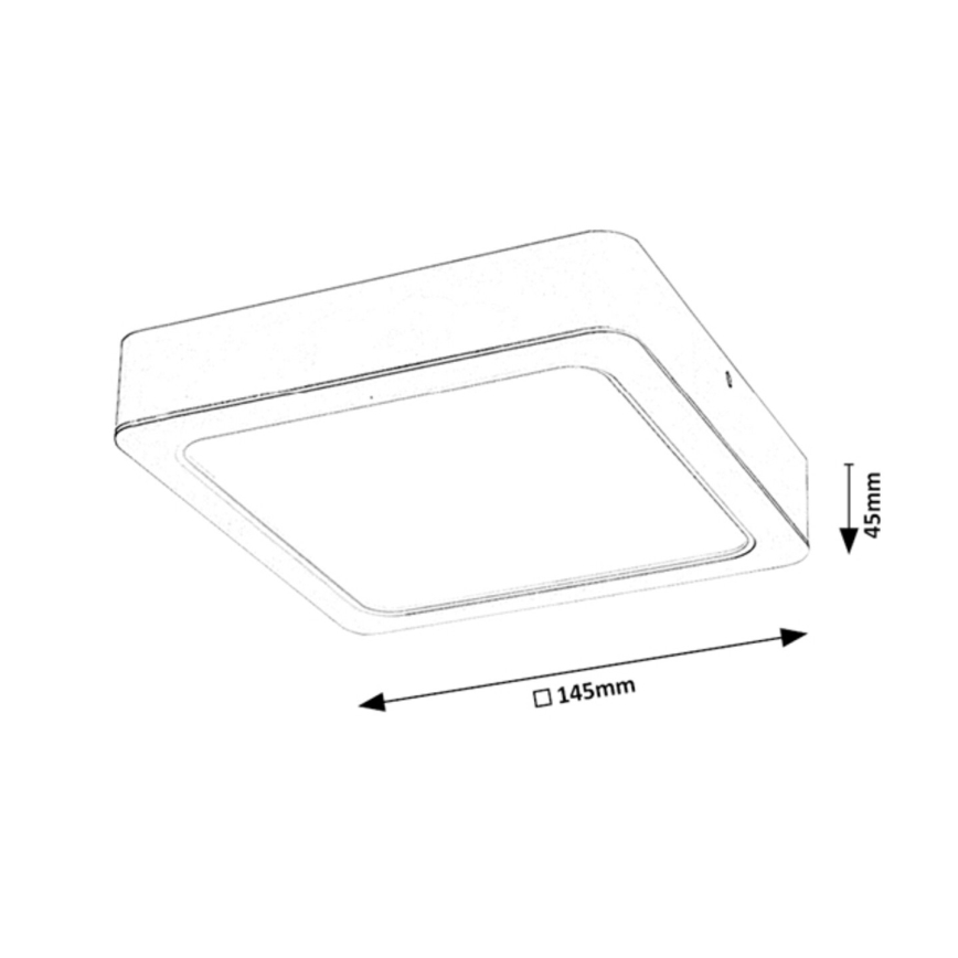 LED plafondlamp LED/12W/230V 14,5 cm