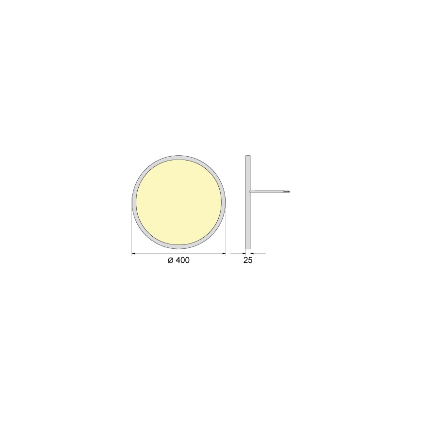 LED plafondlamp SIMEN LED/32W/230V 4000K IP40 Ø 40 cm wit UGR19