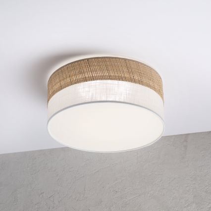LED plafondlamp SIRJA BOHO LED/20W/230V 4000K Ø 35 cm beige/wit