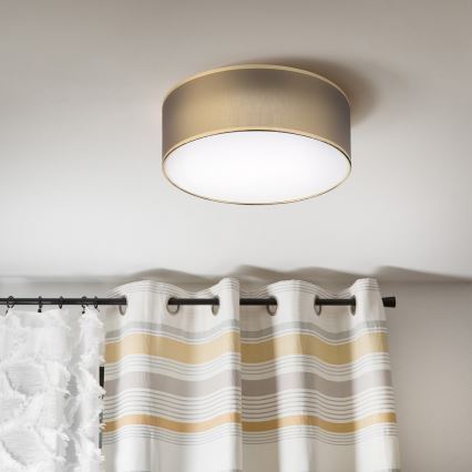 LED plafondlamp SIRJA LED/20W/230V 4000K Ø35 cm bruin/goud