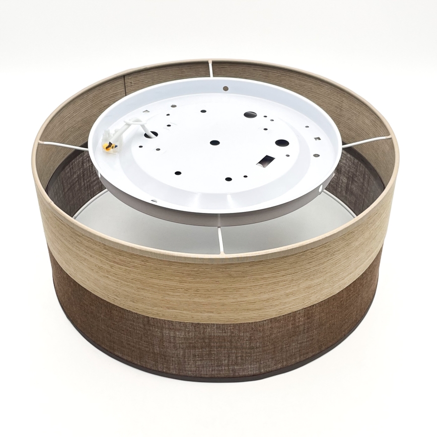 LED Plafondlamp SIRJA WOOD LED/20W/230V diameter 35 cm bruin/eiken