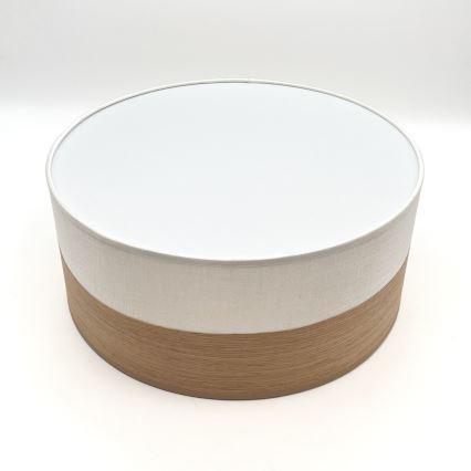 LED Plafondlamp SIRJA WOOD LED/20W/230V diameter 35 cm wit/eiken