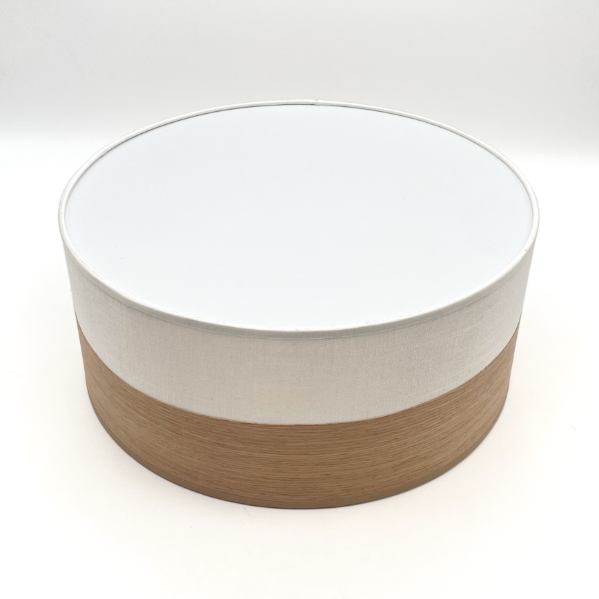 LED Plafondlamp SIRJA WOOD LED/20W/230V diameter 35 cm wit/eiken
