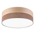 LED Plafondlamp SIRJA WOOD LED/36W/230V diameter 45 cm bruin/eiken