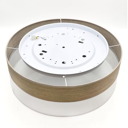 LED Plafondlamp SIRJA WOOD LED/36W/230V diameter 45 cm wit/eiken