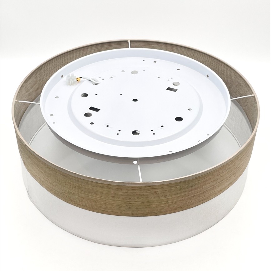 LED Plafondlamp SIRJA WOOD LED/36W/230V diameter 45 cm wit/eiken