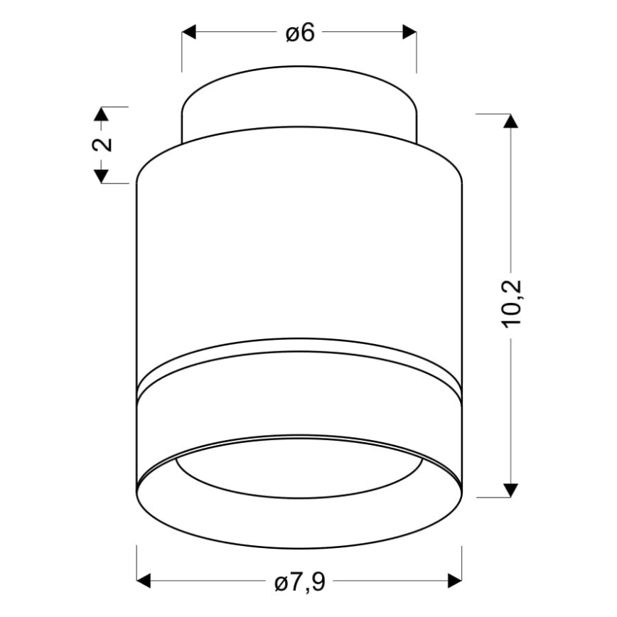 LED Plafondlamp TUBA LED/12W/230V
