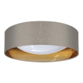 LED Plafondlamp TULUZA LED/24W/230V diameter 40 cm bruin