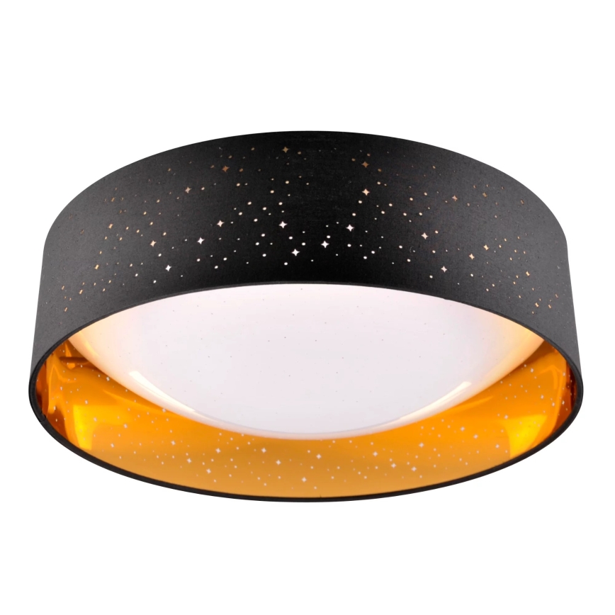 LED Plafondlamp TULUZA LED/24W/230V diameter 40 cm zwart
