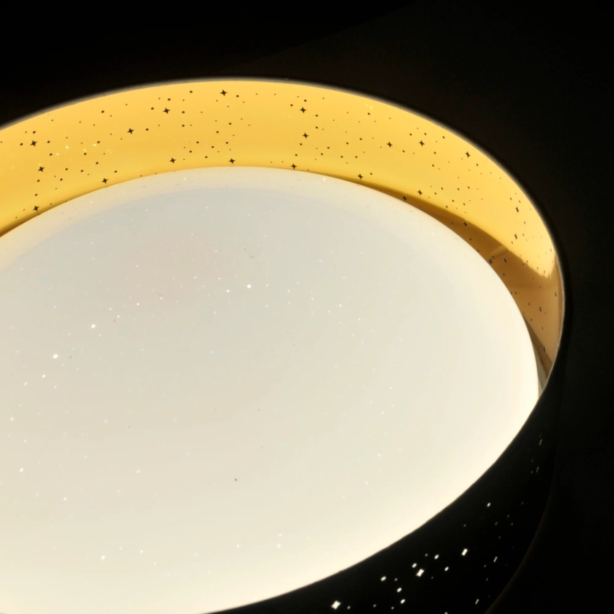 LED Plafondlamp TULUZA LED/24W/230V diameter 40 cm zwart