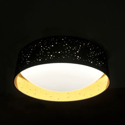 LED Plafondlamp TULUZA LED/24W/230V diameter 40 cm zwart