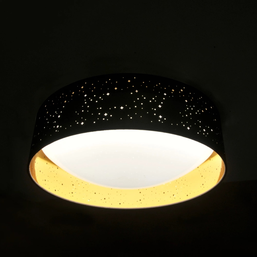 LED Plafondlamp TULUZA LED/24W/230V diameter 40 cm zwart
