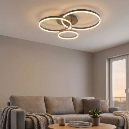 LED plafondlamp VAASA LED/58W/230V 3000K zwart