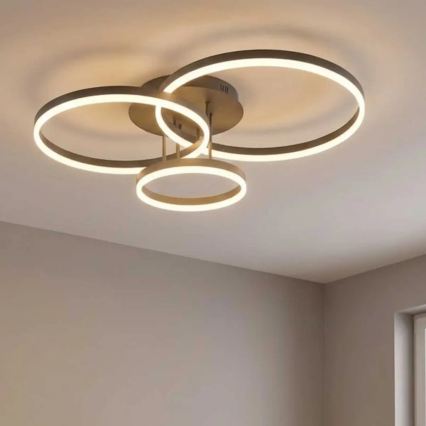 LED plafondlamp VAASA LED/58W/230V 3000K zwart