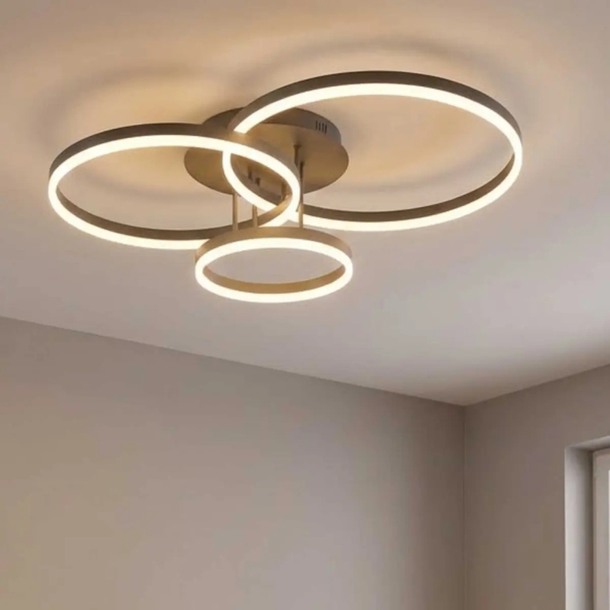 LED plafondlamp VAASA LED/58W/230V 3000K zwart