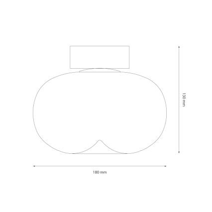 LED Plafondlamp VASO LED/4W/230V diameter 18 cm wit