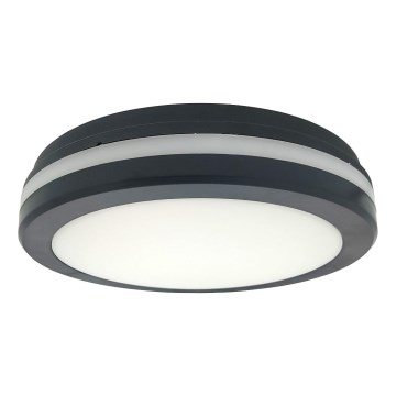 LED plafondlamp voor badkamer met bewegingssensor LED/20W/230V 3000/4000/6500K pr. 23 cm IP54 antraciet