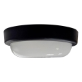 LED plafondlamp voor buiten LED/8W/230V 4200K Ø 14 cm IP64 zwart