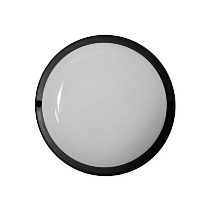 LED plafondlamp voor buiten LED/8W/230V 4200K Ø 14 cm IP64 zwart
