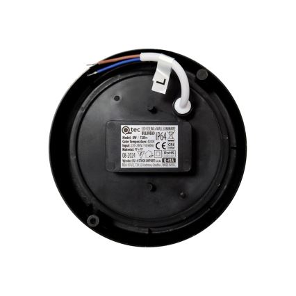 LED plafondlamp voor buiten LED/8W/230V 4200K Ø 14 cm IP64 zwart
