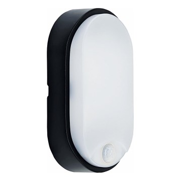 LED Plafondlamp voor buiten met sensor LED/14W/230V IP54 zwart