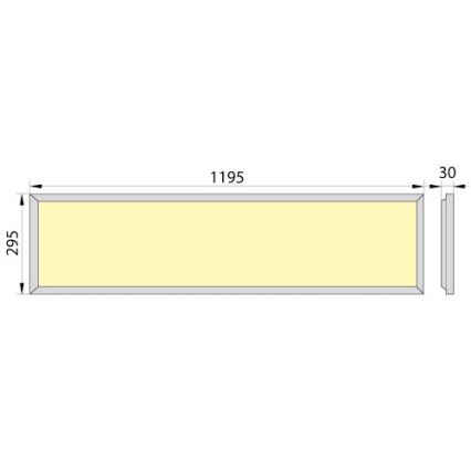 LED-Plafondpaneel OREGA PLUS 120 LED/50W/230V 4000K IP40