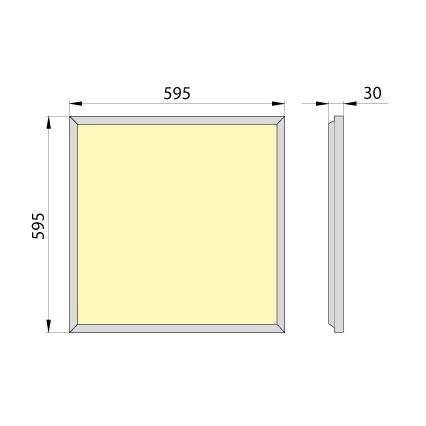 LED-Plafondpaneel OREGA PLUS 60 LED/40W/230V 4000K IP40