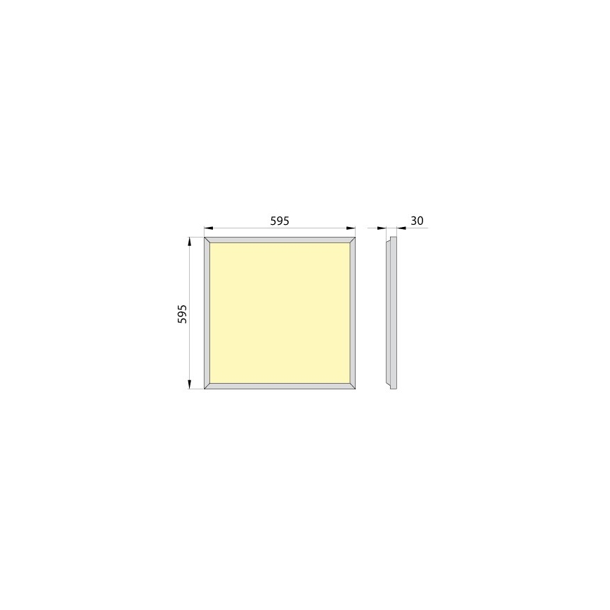 LED-Plafondpaneel OREGA PLUS 60 LED/50W/230V 4000K IP40