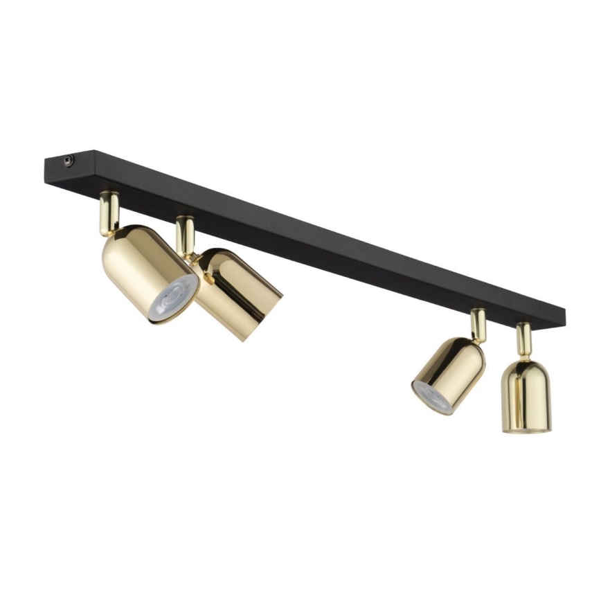 LED plafondspot TOP 4xGU10/10W/230V zwart/goud