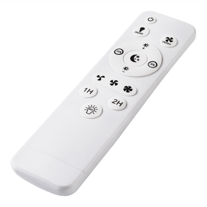 LED Dimbaar plafondlamp met ventilator FARGO LED/37W/230V wit + afstandsbediening