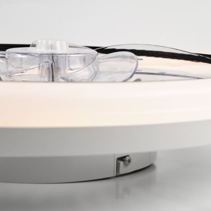 LED Dimbaar plafondlamp met ventilator GEMMA LED/37W/230V wit + afstandsbediening